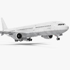 3D Jet Airliner Airbus A330-300 Generic Rigged